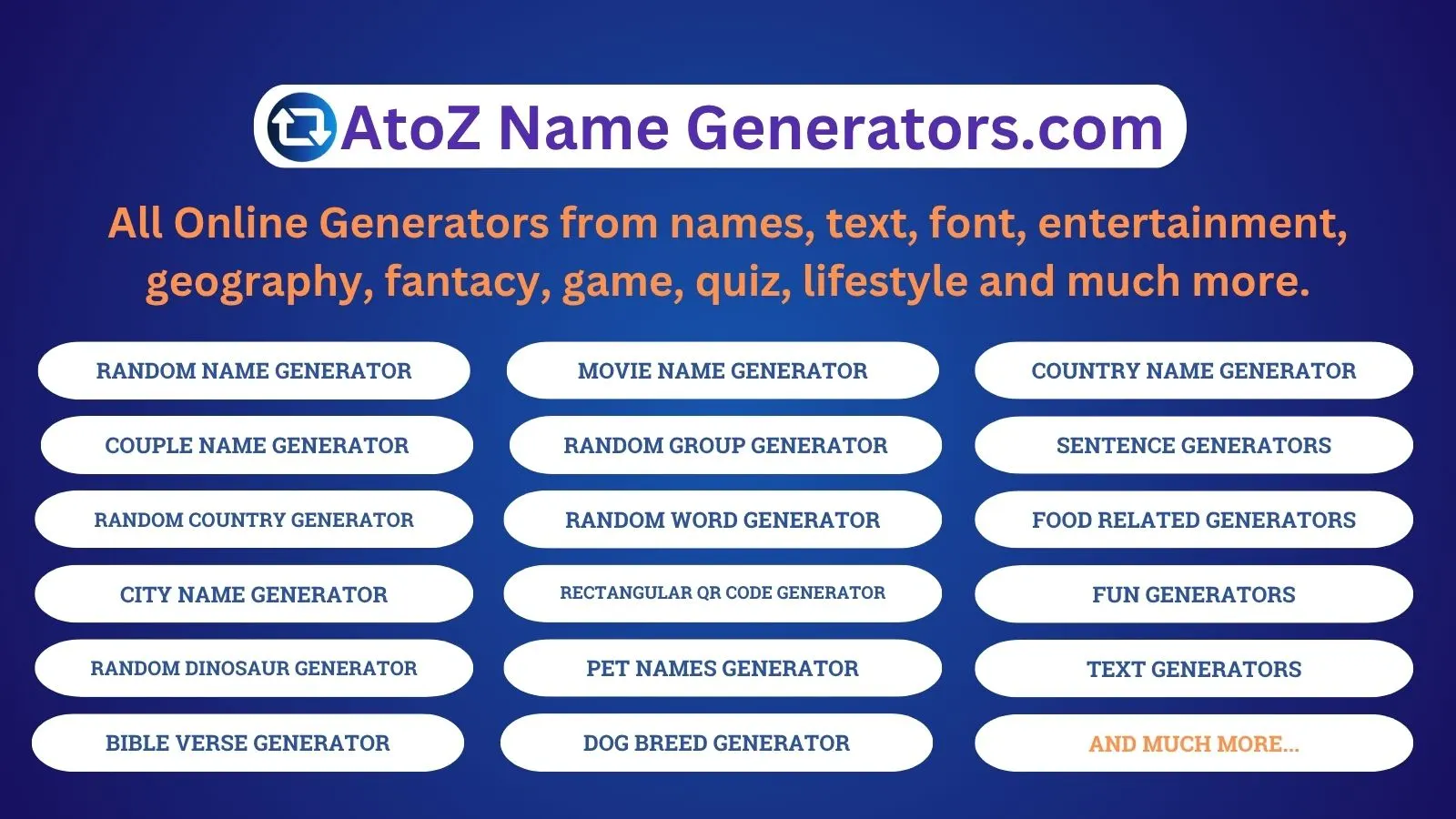 Explore atoz Name Generators - Unique Names for Every Use